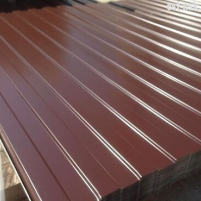 Металлопрофиль коричневый 8017